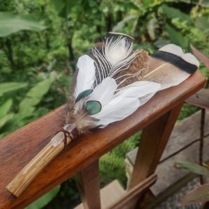 Smudge Feather Fan (40cm)