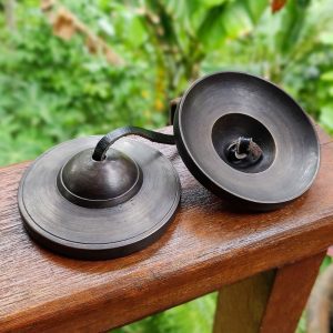 Bronze Tingsha Black (7 cm, 300 gr) (+ case)