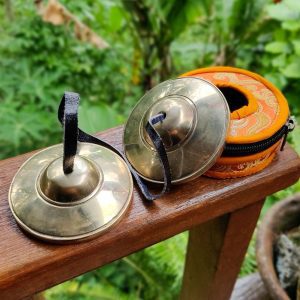 Bronze Tingsha Golden (Tibetan Bells) (7.5 cm, 330 gr)