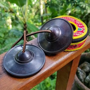 Bronze Tingsha Plain Black (Tibetan Bells) (8 cm, 450 gr)
