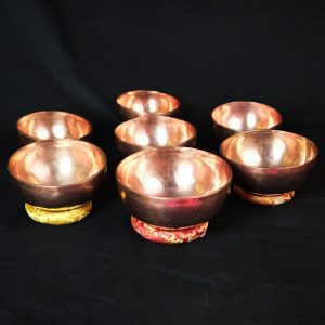 Singing Bowls Chakra Set Rose Gold (7 bowls) (18-25 cm, 10 kg)