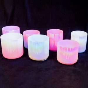 Alchemy Crystal Singing Bowls Set (Octave 4) (13-17 cm, 4 kg)