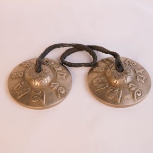 Bronze Tingsha "OM" (Tibetan Bells) (7.5 cm, 350 gr)