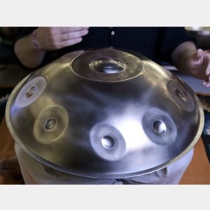 Professional Handpan "C# Pygmy 9+8" (Brown, 8 Bottom Notes, Stainless Steel)