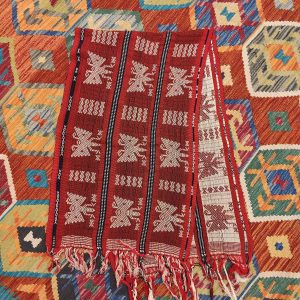 Ceremonial Handmade Cotton Altar Cloth Red (144x43cm)