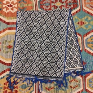 Ceremonial Handmade Cotton Altar Cloth Blue (122x47cm)