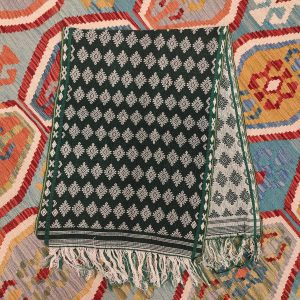 Ceremonial Handmade Cotton Altar Cloth Green (130x48cm)