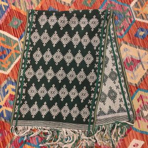 Ceremonial Handmade Cotton Altar Cloth Green (139x48cm)