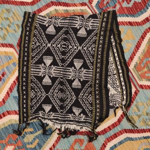 Ceremonial Handmade Cotton Altar Cloth Black White (108x45cm)