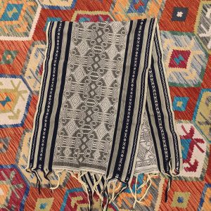 Ceremonial Handmade Cotton Altar Cloth Gray (135x46cm)