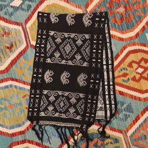 Ceremonial Handmade Cotton Altar Cloth Black (136x42cm)