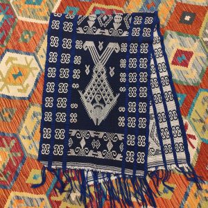 Ceremonial Handmade Cotton Altar Cloth Blue (150x49cm)