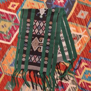 Ceremonial Handmade Cotton Altar Cloth Green (90x32cm)