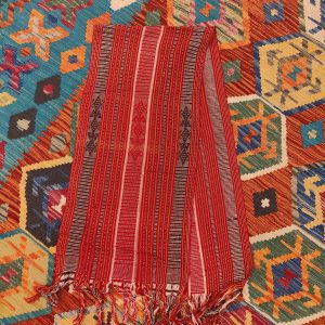 Ceremonial Handmade Cotton Altar Cloth Red (150x34cm)