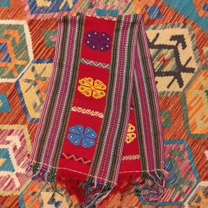 Ceremonial Handmade Cotton Altar Cloth Red (109x29cm)