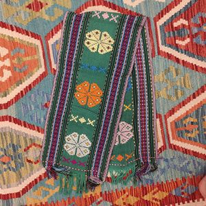 Ceremonial Handmade Cotton Altar Cloth Green (120x28cm)