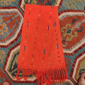 Ceremonial Handmade Cotton Altar Cloth Orange (120x28cm)
