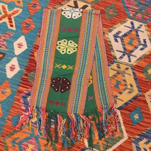 Ceremonial Handmade Cotton Altar Cloth Green (111x30cm)