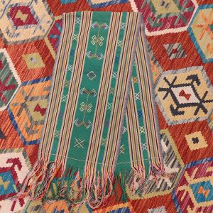Ceremonial Handmade Cotton Altar Cloth Green (123x30cm)