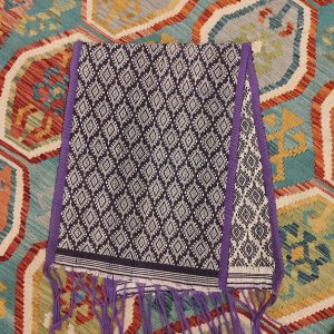 Ceremonial Handmade Cotton Altar Cloth Purple (132x49cm)