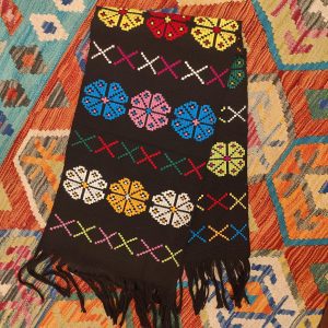 Ceremonial Handmade Cotton Altar Cloth Black (115x37cm)