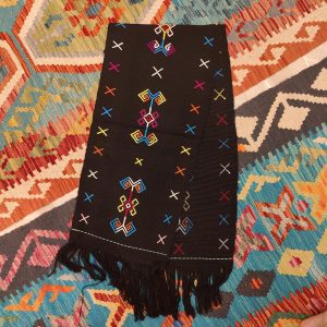 Ceremonial Handmade Cotton Altar Cloth Black (120x28cm)