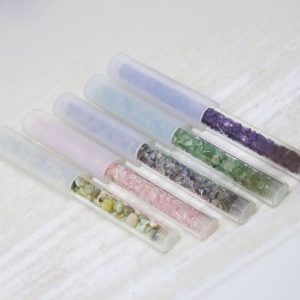 Crystal Silicone Stick With Natural Gemstone Medium (2.5x20 cm)