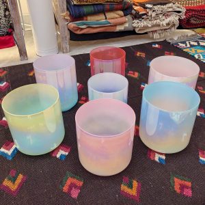 Alchemy Crystal Singing Bowls Set Candy (Octave 4) (14-18 cm, 4 kg)