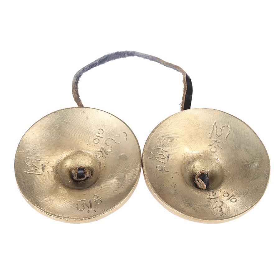 Brass Tingsha "Mantra" (6.5 cm, 200 gr) - Image 3