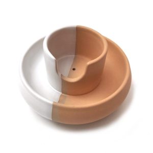 Ceramic Incense Holder 3 In 1 (for Incense Sticks, Palo Santo & White Sage)