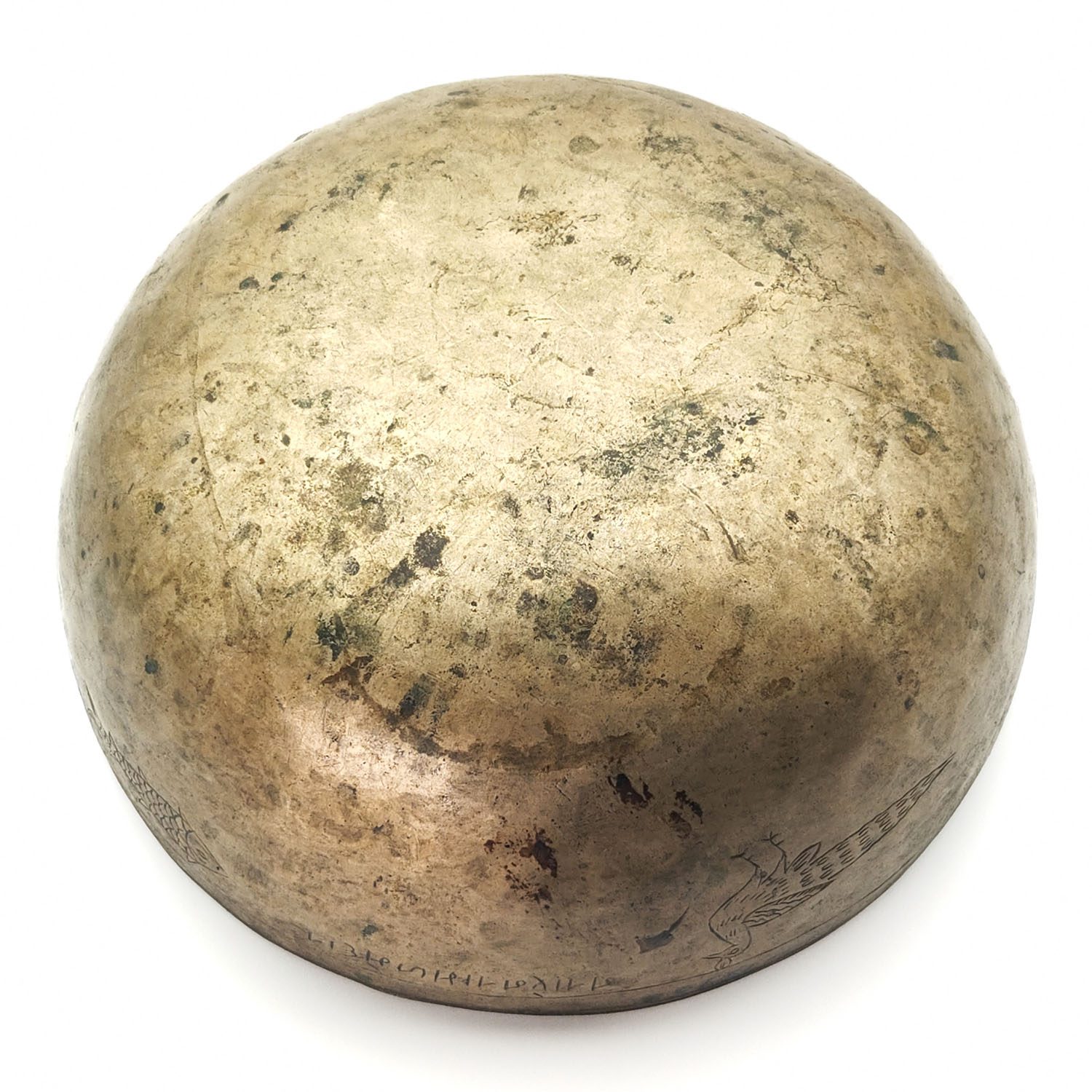 Antique 250-Years-Old Hammered Singing Bowl - G3 (23 cm, 1.2 kg) - Image 3