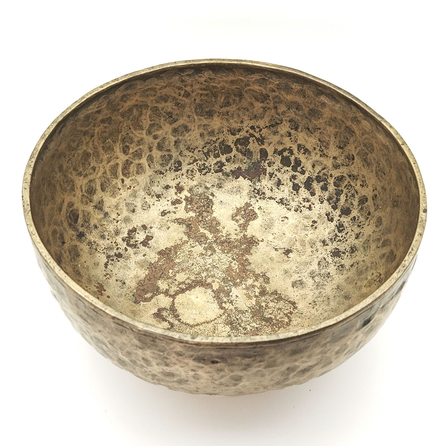Antique 250-Years-Old Hammered Singing Bowl - A2 (27 cm, 2 kg) - Image 4